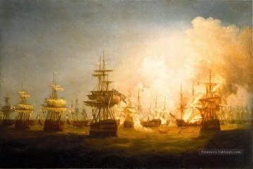 Whitcombe Bataille du Nil Batailles navales Peinture à l'huile